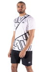 ONCOURT Tennis-Tshirt Performance Tee Gras 2 weiss/schwarz Herren
